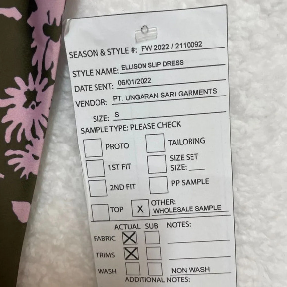 Outerknown Women’s Ellison Slip Dress Small Floral Green Pink Sleeveless Flowy - Picture 2 of 7